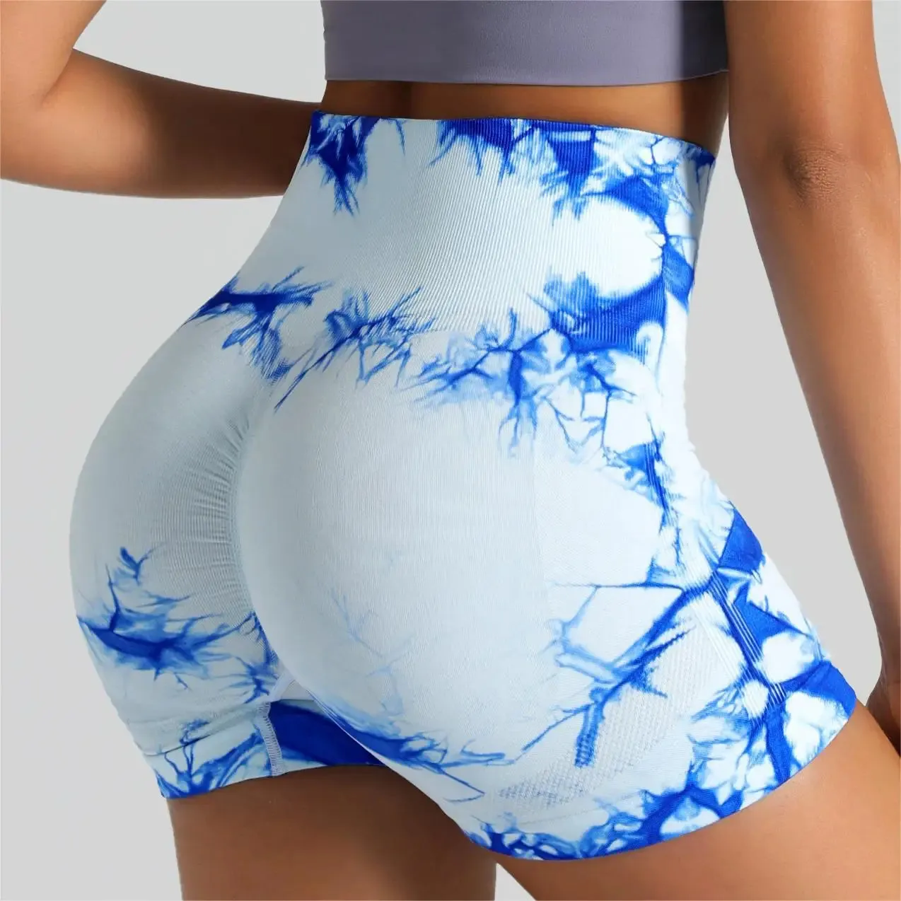 Tie Dye Marble Yoga Shorts