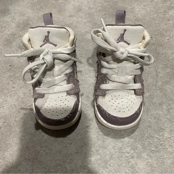 Toddler 4C Nike Air Jordan 1 MidSE Craft TD &quot;Inside Out TaupeHaize&quot; DZ4467-102