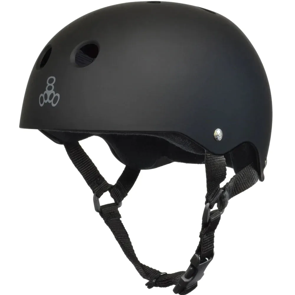 Triple 8 All Black Helmet