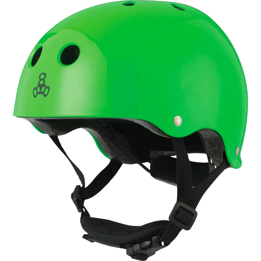 Triple 8 - Lil 8 Certified Youth Helmet Neon Green Gloss