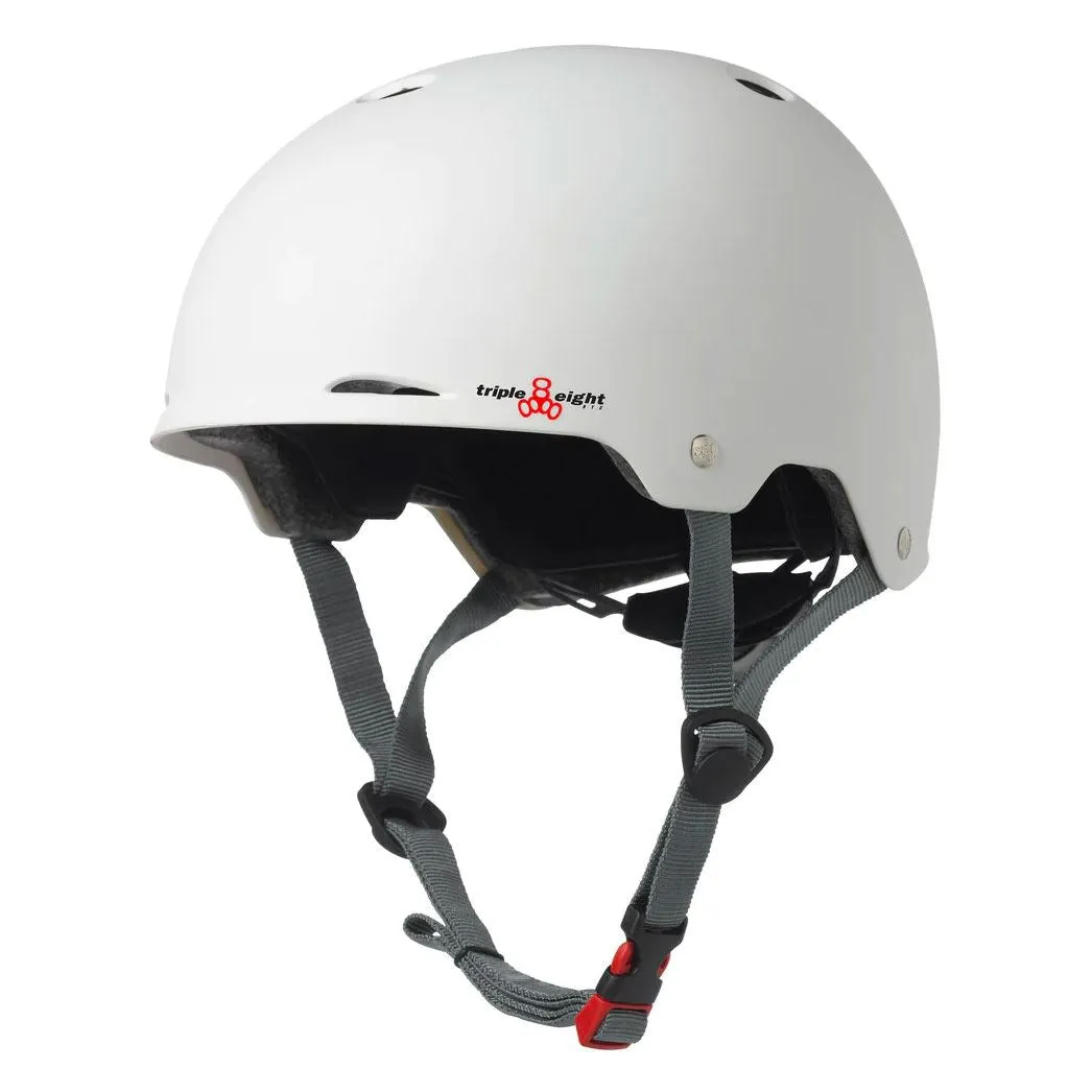 Triple Eight Dual Certified Gotham Helmet - White