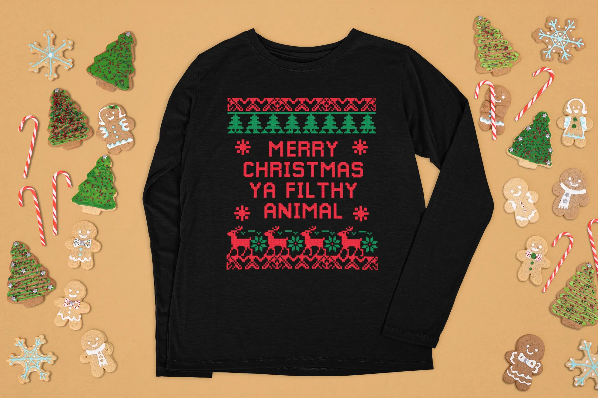 UGLY CHRISTMAS LONG SLEEVE TEE