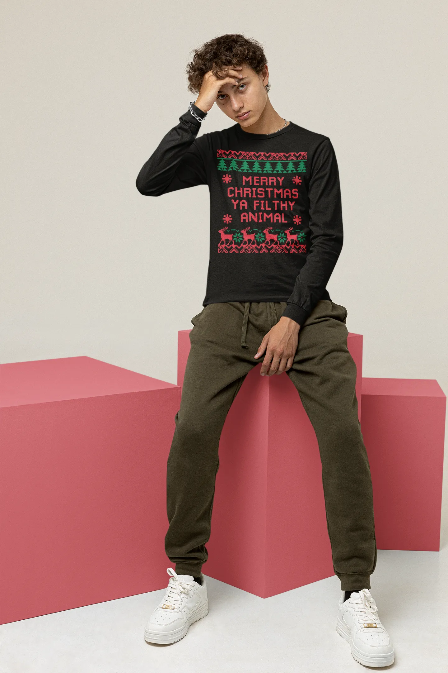 UGLY CHRISTMAS LONG SLEEVE TEE