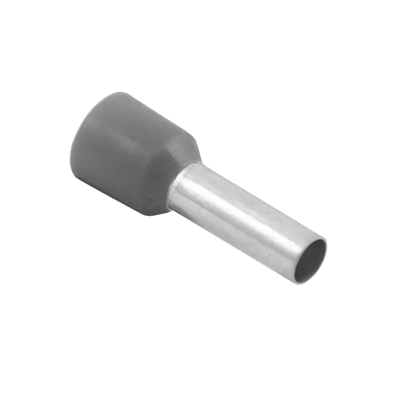 Unicrimp QBFR25 Bootlace Ferrule 2.5mmý Gry French (100 Pack)