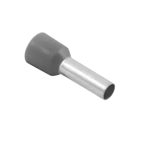 Unicrimp QBFR25 Bootlace Ferrule 2.5mmý Gry French (100 Pack)