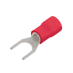 Unicrimp QRF5 Red Fork Terminal 5mm (Narrow) (100 Pack)