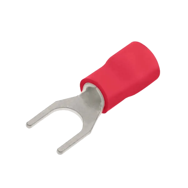 Unicrimp QRF5 Red Fork Terminal 5mm (Narrow) (100 Pack)
