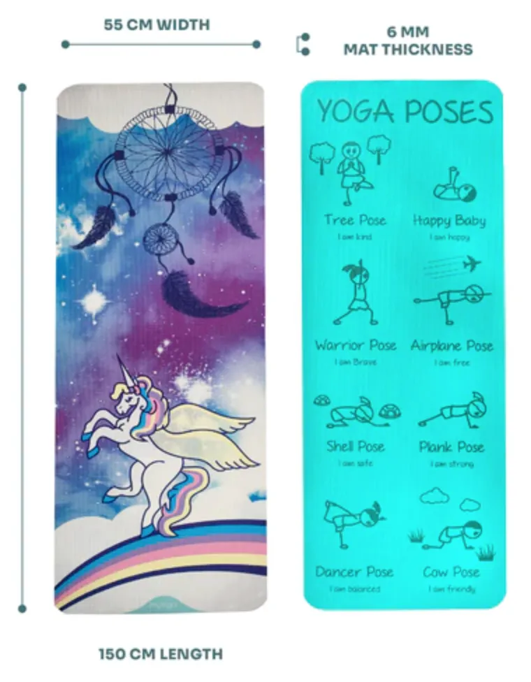 Uniqorn Kids Surf Yoga Mat