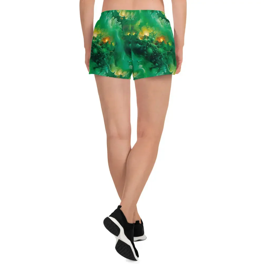Unisex Athletic Shorts - Viridian Shroud