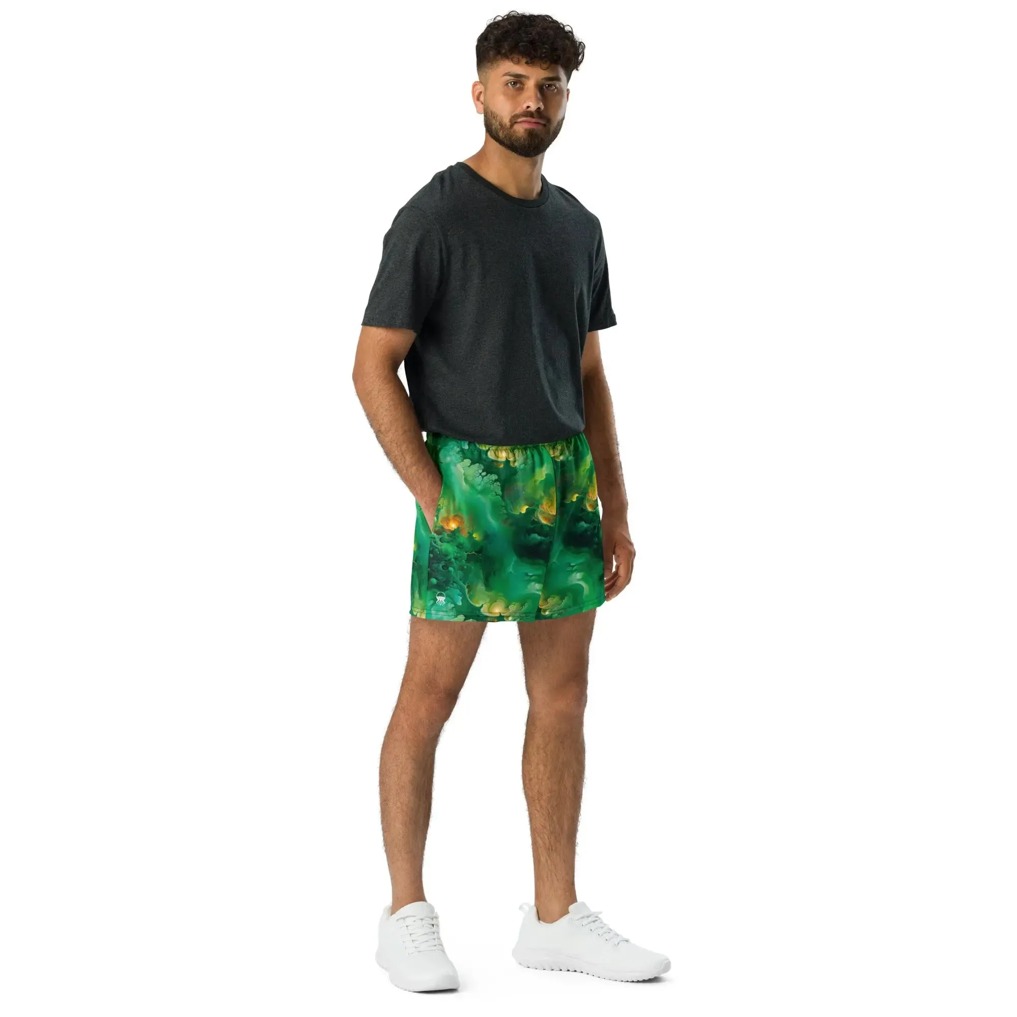 Unisex Athletic Shorts - Viridian Shroud