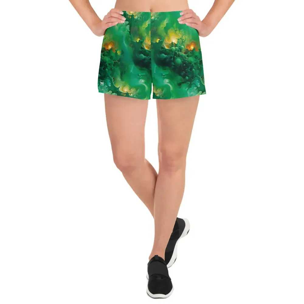 Unisex Athletic Shorts - Viridian Shroud