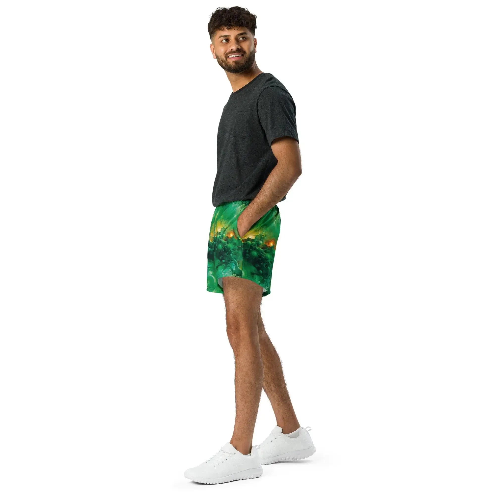 Unisex Athletic Shorts - Viridian Shroud