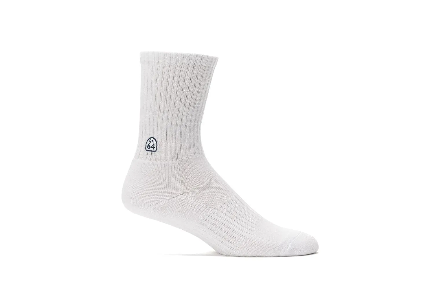 Unisex - Show-Offs Crew Sock - White