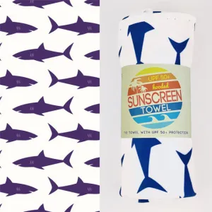 UPF50  Sunscreen Towel w/Hood