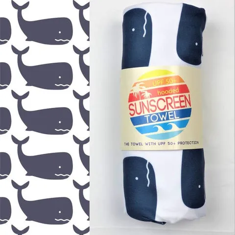 UPF50  Sunscreen Towel w/Hood