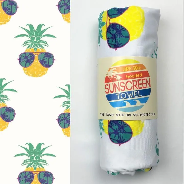 UPF50  Sunscreen Towel w/Hood