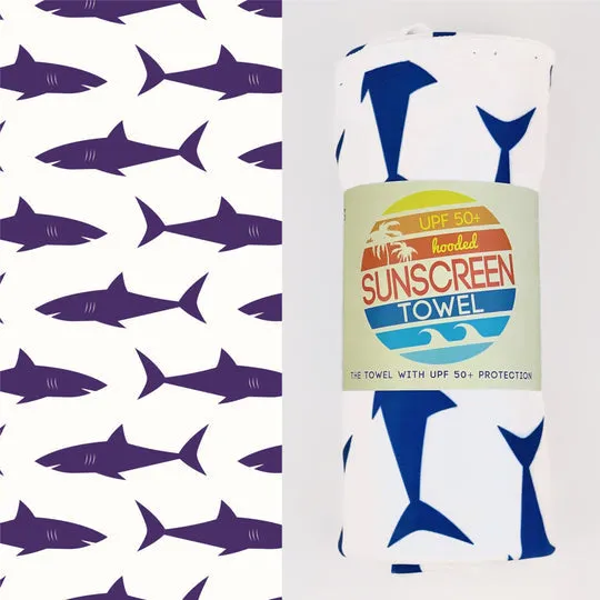 UPF50  Sunscreen Towel w/Hood