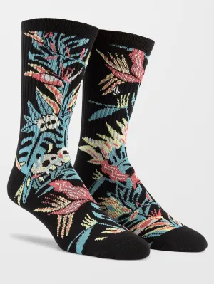 V Ent Pepper Socks - BLACK