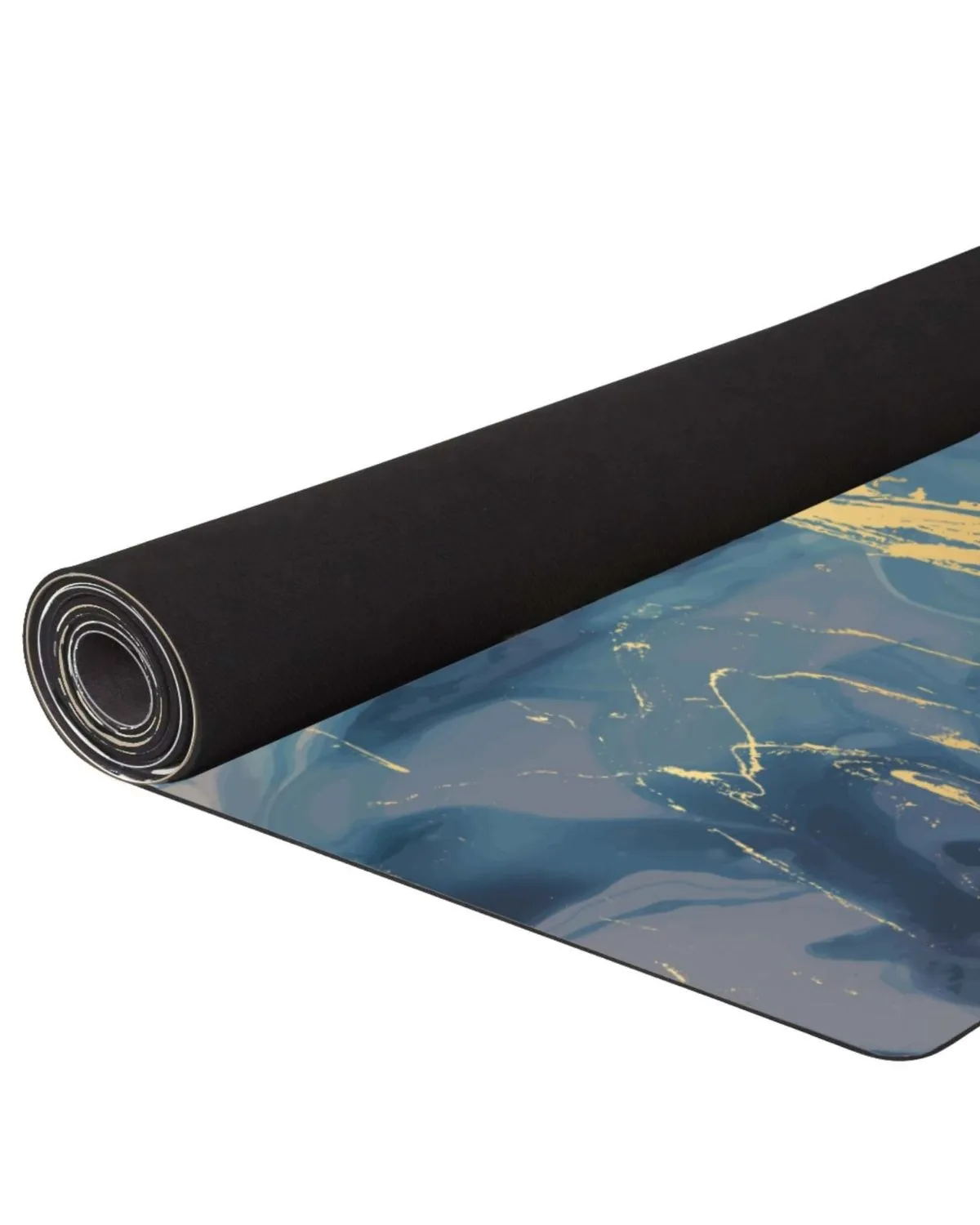 Vegan Yoga Mat - Blue Printed Yoga Mat