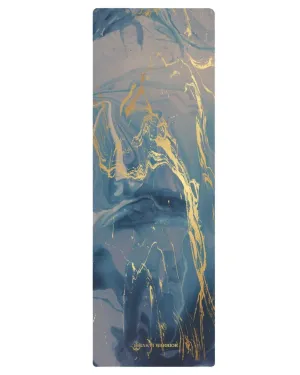 Vegan Yoga Mat - Blue Printed Yoga Mat