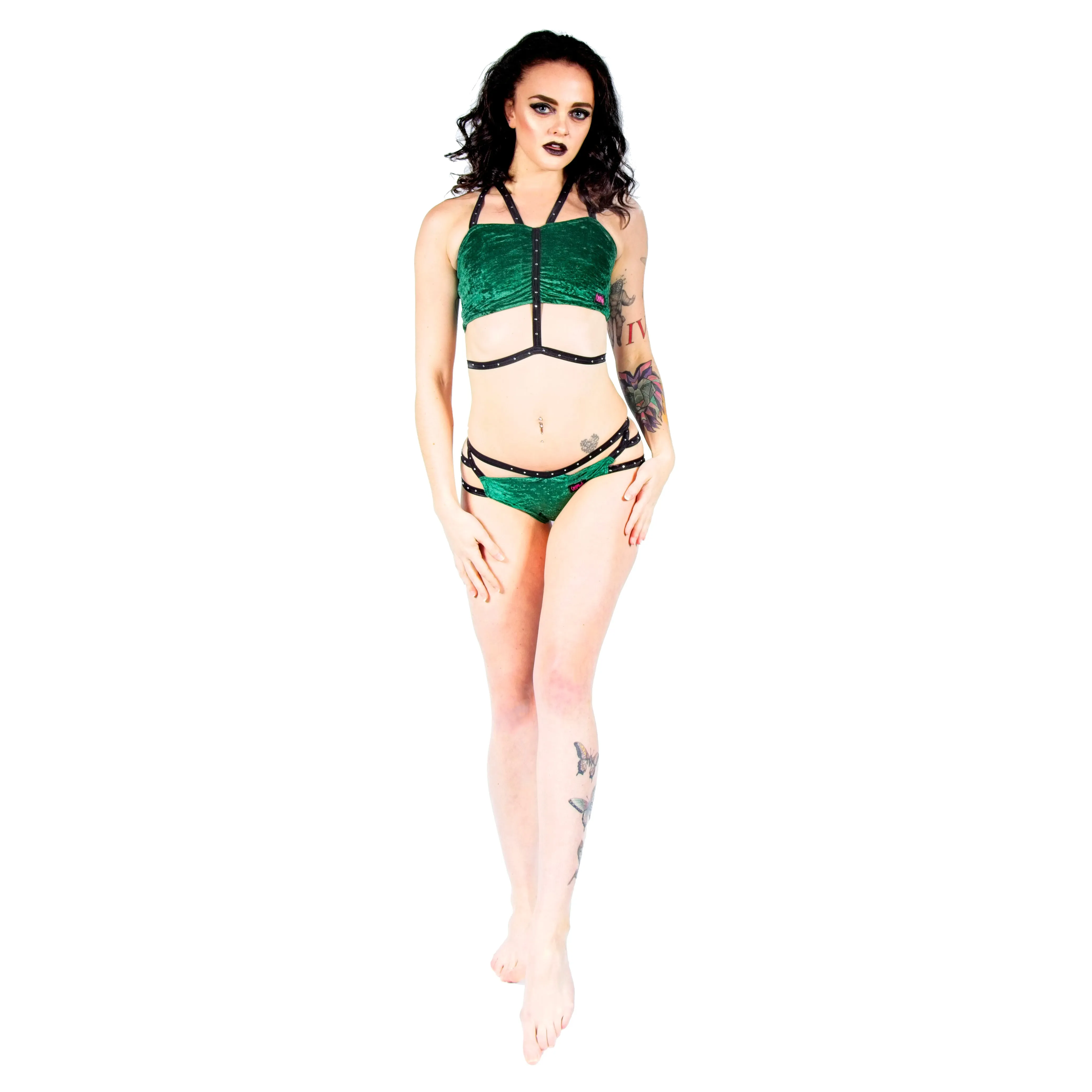 Velvet Angel Shorts - Forest Green