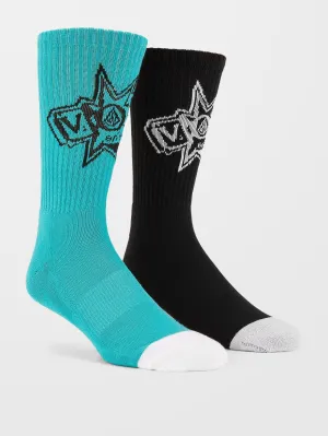 Volcom Ent Socks - TEMPLE TEAL