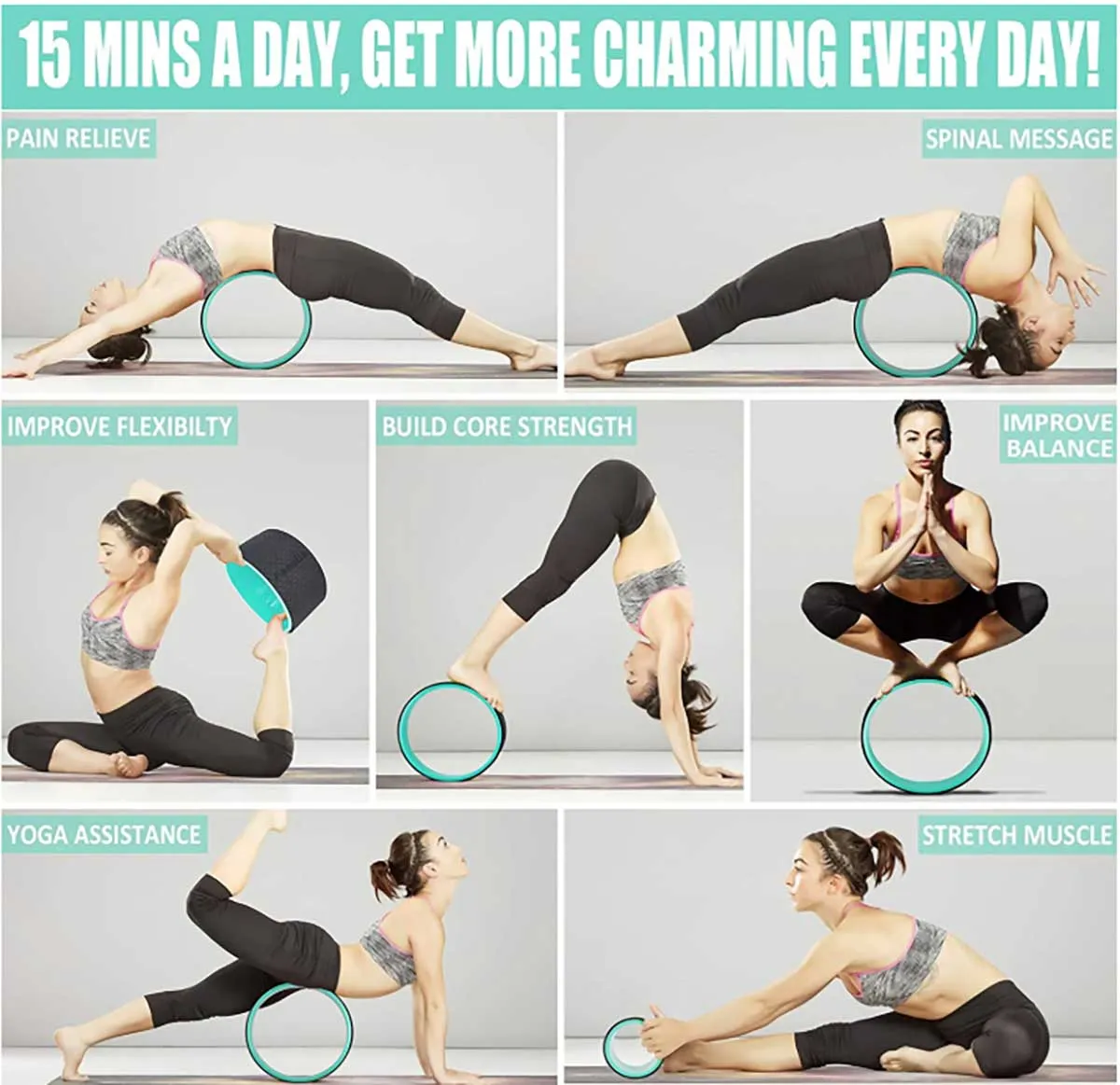 Wholesale Exerfit Yoga Wheels (Set of 3)