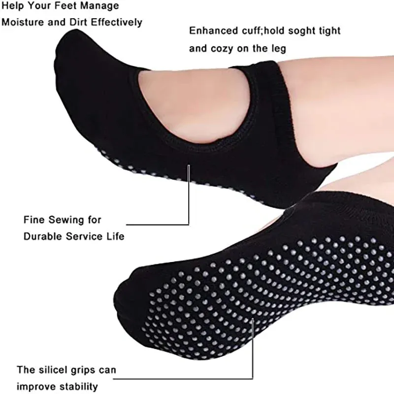Women's Grip Yoga Socks for Ballet, Pilates, Barre, and Dance