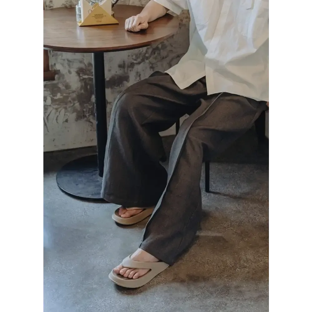 Y2K Non-Slip Flip Flops with Stylish Platform Elevation