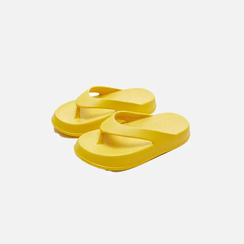 Y2K Non-Slip Flip Flops with Stylish Platform Elevation