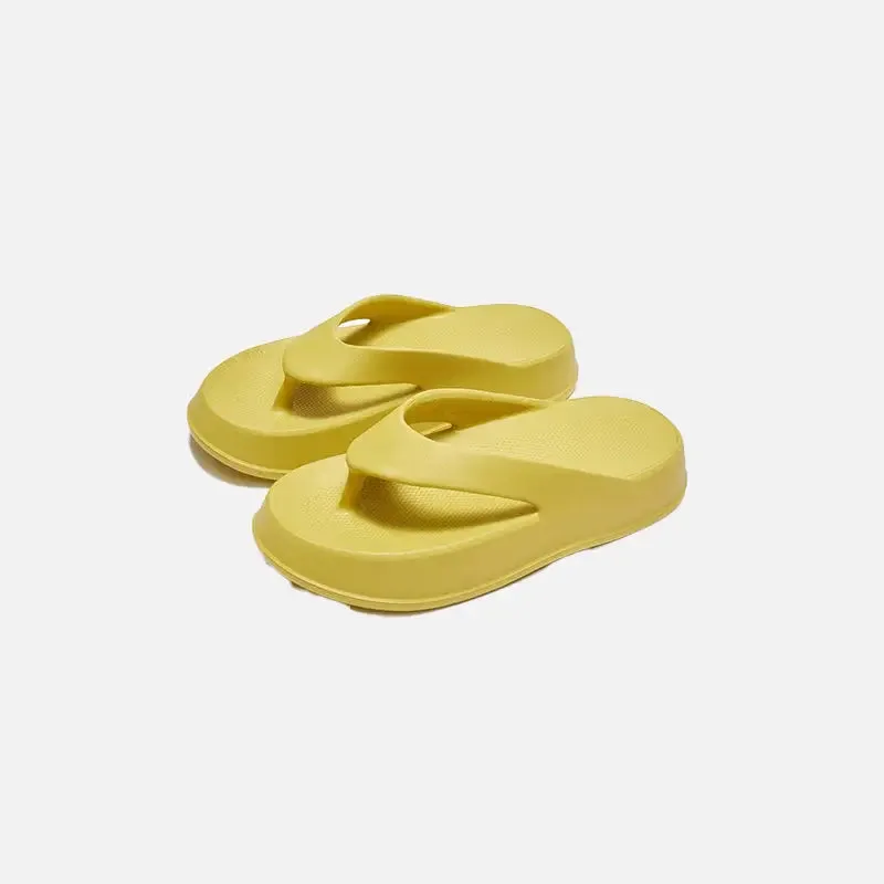 Y2K Non-Slip Flip Flops with Stylish Platform Elevation