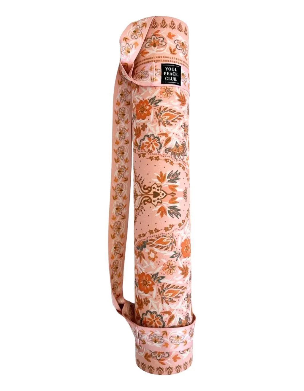 Yoga Bag Bundle - 4 mm Yoga Mat   Strap   Yoga Bag - Salty Peach