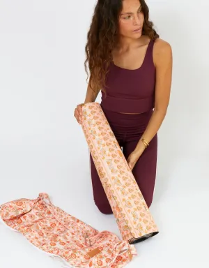 Yoga Bag Bundle - 4 mm Yoga Mat   Strap   Yoga Bag - Salty Peach