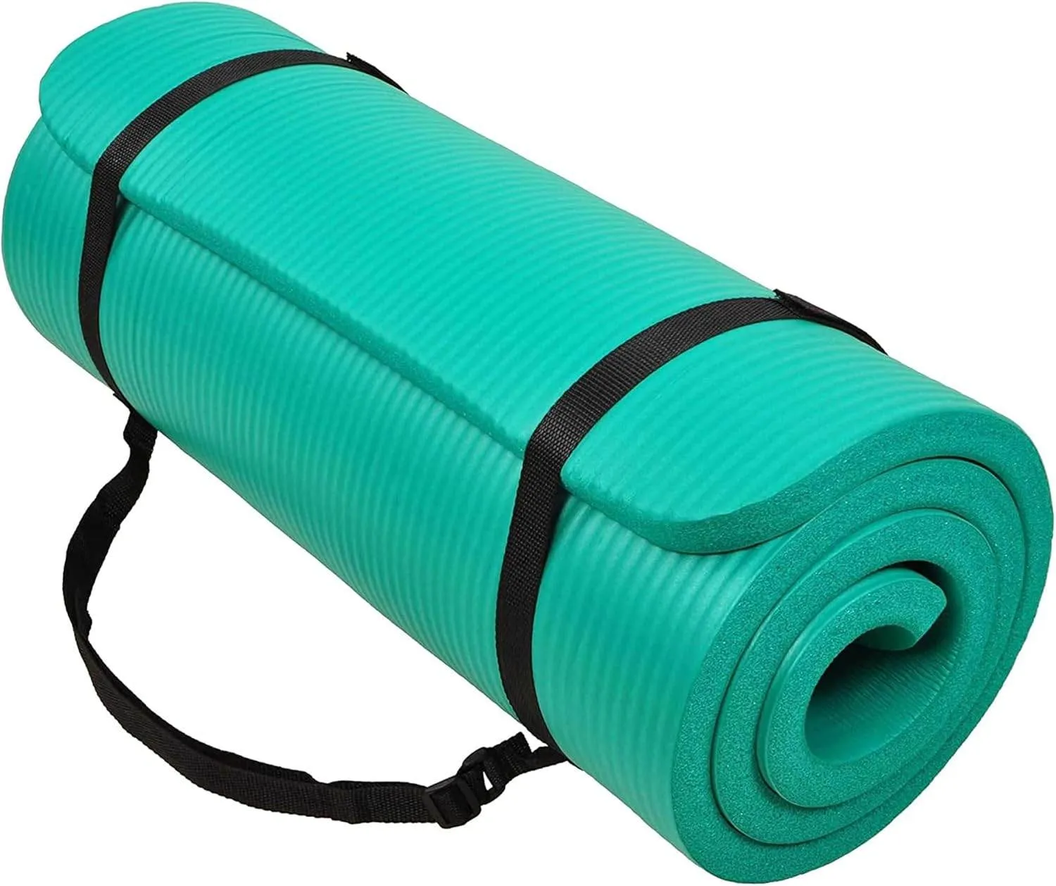 Yoga Mat, One-Inch Extra Thick High Density Exercise Mat, Anti-Tear Exercise Yoga Mat with Carrying Strap, Suitable for Various Yoga Exercises