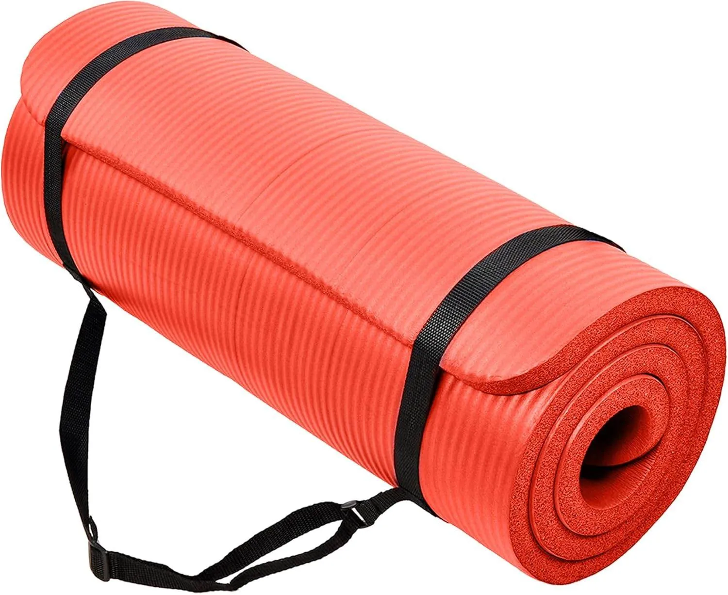 Yoga Mat, One-Inch Extra Thick High Density Exercise Mat, Anti-Tear Exercise Yoga Mat with Carrying Strap, Suitable for Various Yoga Exercises