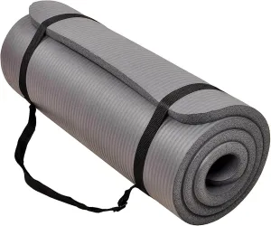 Yoga Mat, One-Inch Extra Thick High Density Exercise Mat, Anti-Tear Exercise Yoga Mat with Carrying Strap, Suitable for Various Yoga Exercises