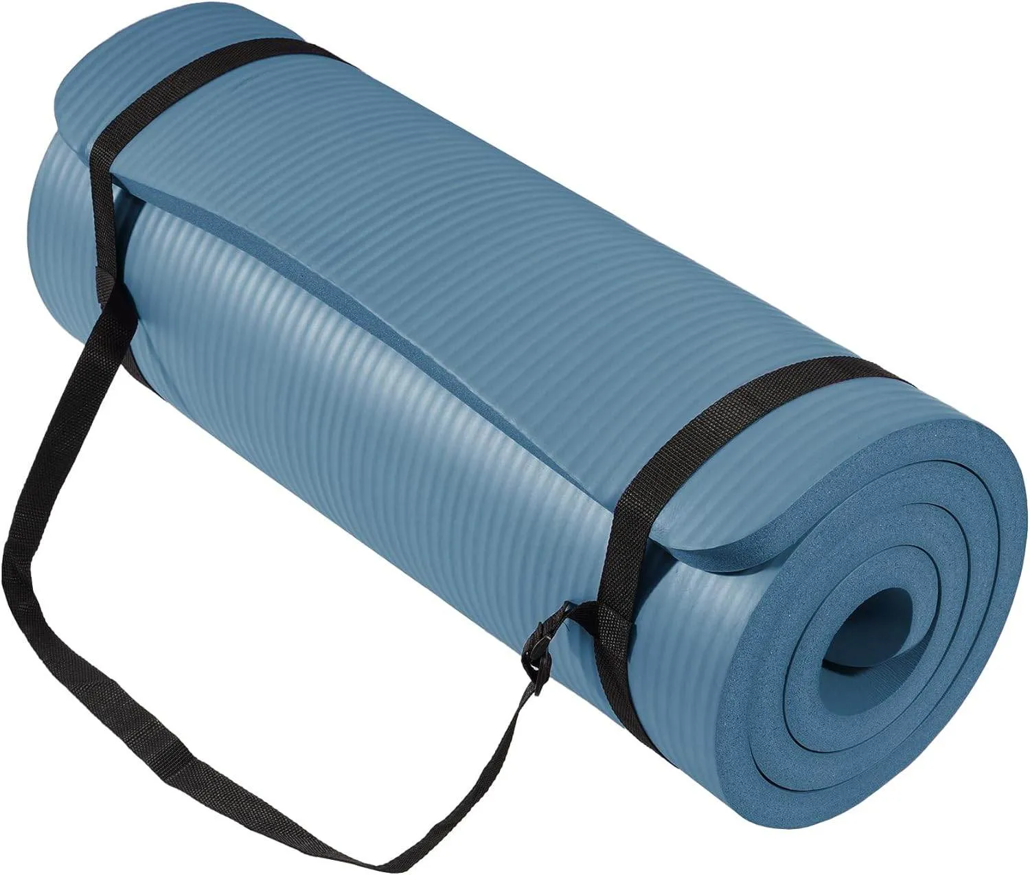 Yoga Mat, One-Inch Extra Thick High Density Exercise Mat, Anti-Tear Exercise Yoga Mat with Carrying Strap, Suitable for Various Yoga Exercises