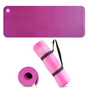 Yoga Mat with Carry Strap | Lightweight Yoga Mat for Pilates, Yoga | Free Ebook for Mat Workouts