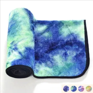 Yoga Meditation Mat 72”×24”Non Slip Hot Yoga Towel Sweat Absorbent Yoga Mat