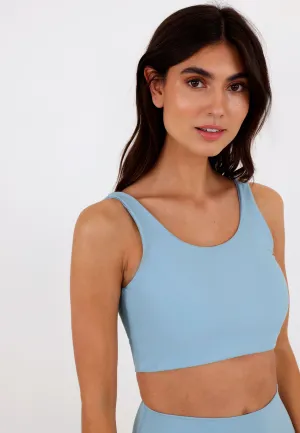 Yoga Midi Scoop Bra - Slate