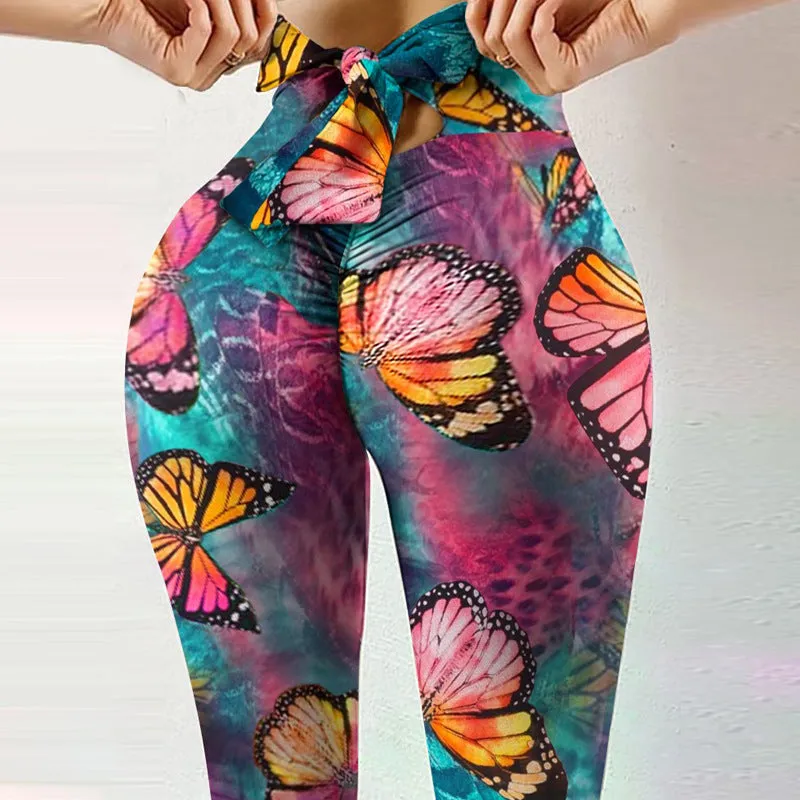 Yoga Pants With Bow Tie