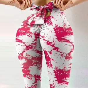 Yoga Pants With Bow Tie
