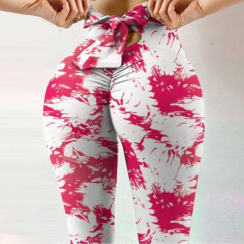 Yoga Pants With Bow Tie