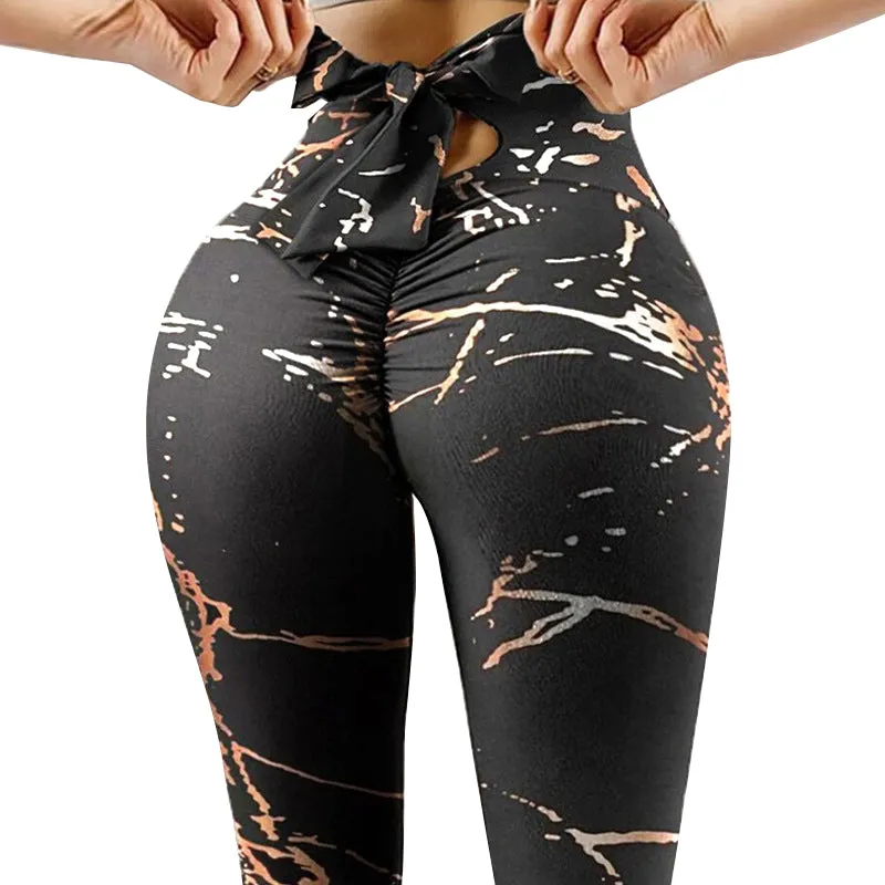 Yoga Pants With Bow Tie