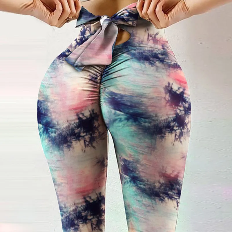 Yoga Pants With Bow Tie